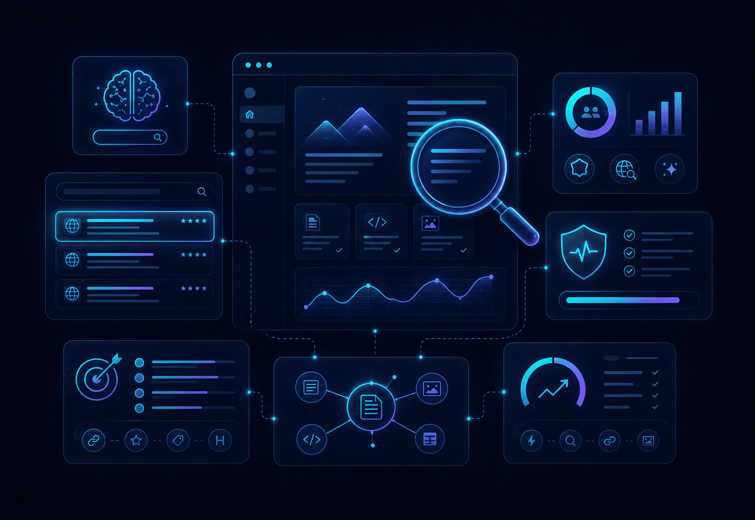 GEO AI website analysis for SEO health, AI citation potential, content structure, and search visibility