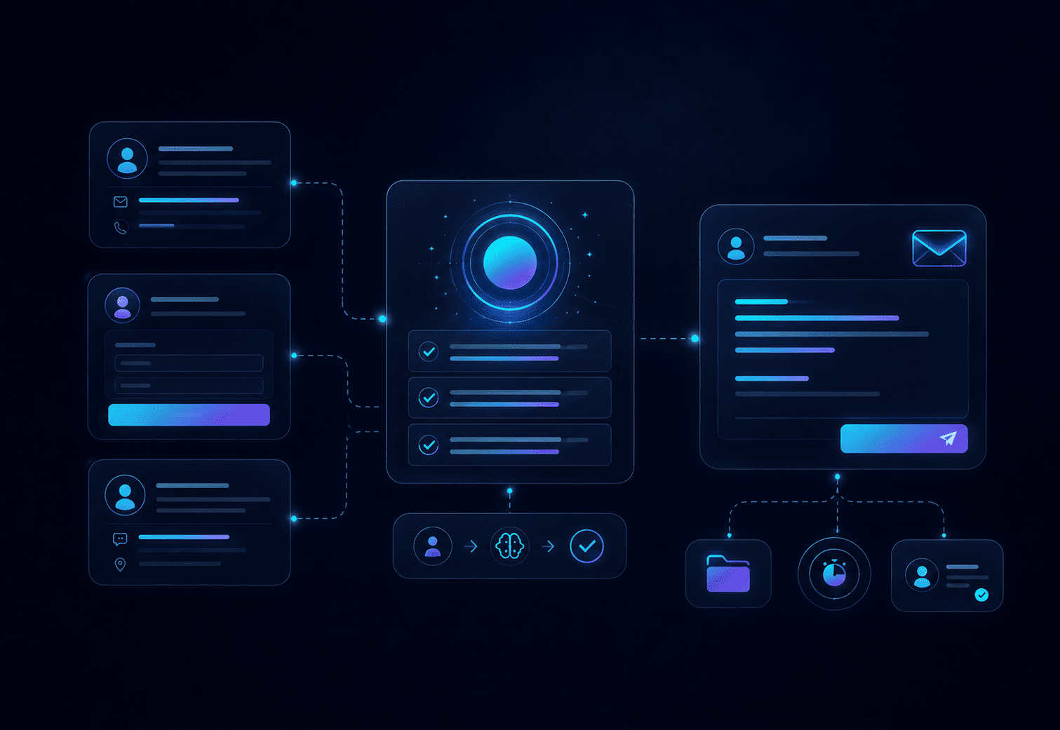 Spider Mail GUM syncs advertising leads and uses AI to create personalized replies